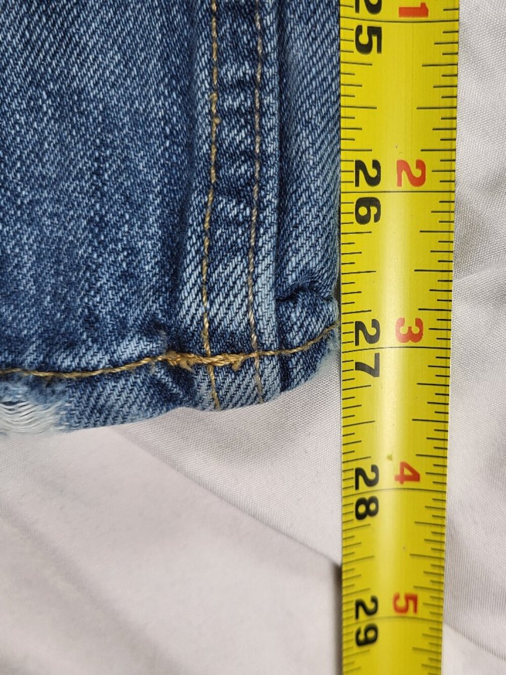 American Eagle Bootcut Jeans Men's 34x30 Distressed Preppy Streetwear Y2K - Picture 6 of 13